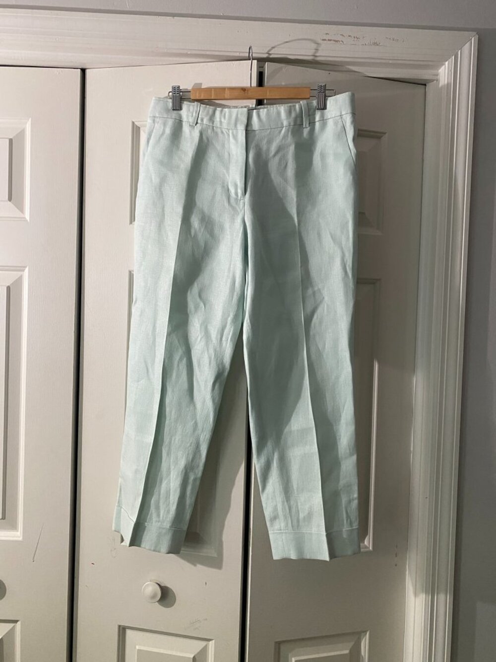 Jcrew Linen Cropped Trousers.
